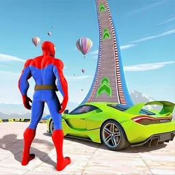 Car Games: Superhero Car Stunt