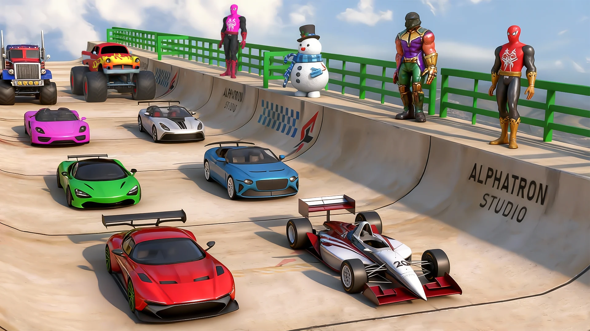 Car Games: Superhero Car Stunt screenshot